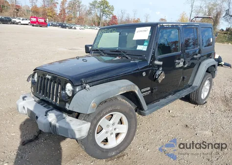 2017 Jeep Wrangler Unlimited Sport 4X4 из США, поврежденный, VIN 1C4BJWDG5HL652039